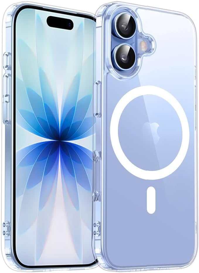 .Силиконовый чехол Zibelino для Apple iPhone 17 с MagSafe Прозрачный