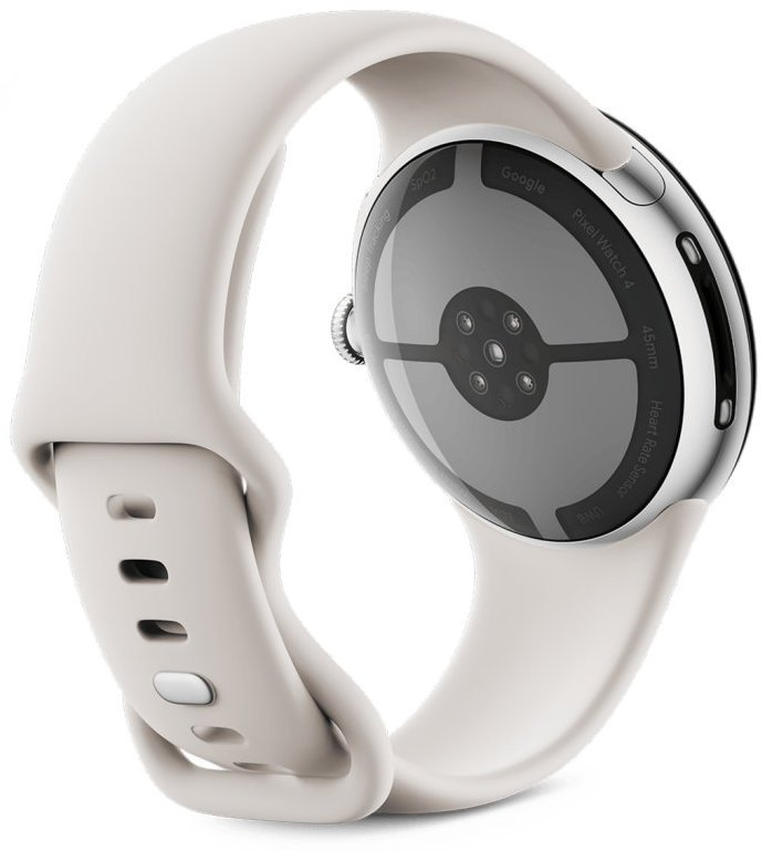 Умные часы Google Pixel Watch 4 45mm Wi-Fi Polished Silver Case/Porcelain