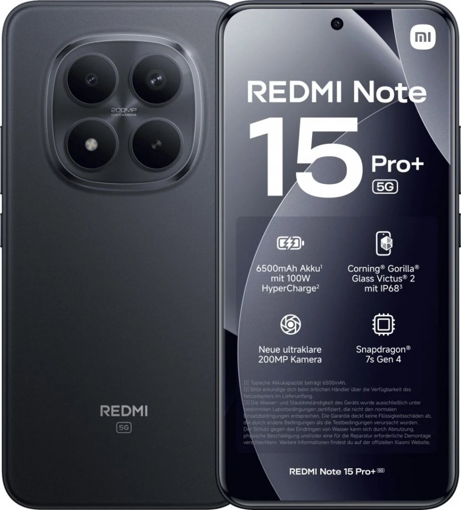 Redmi Note 15 Pro+ 5G 12/512Gb RU Midnight Black
