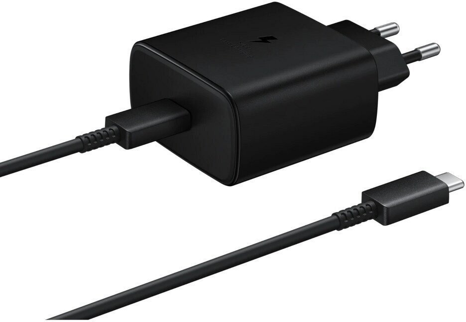Сетевое зарядное устройство Samsung с кабелем TA845N 45W Черное
