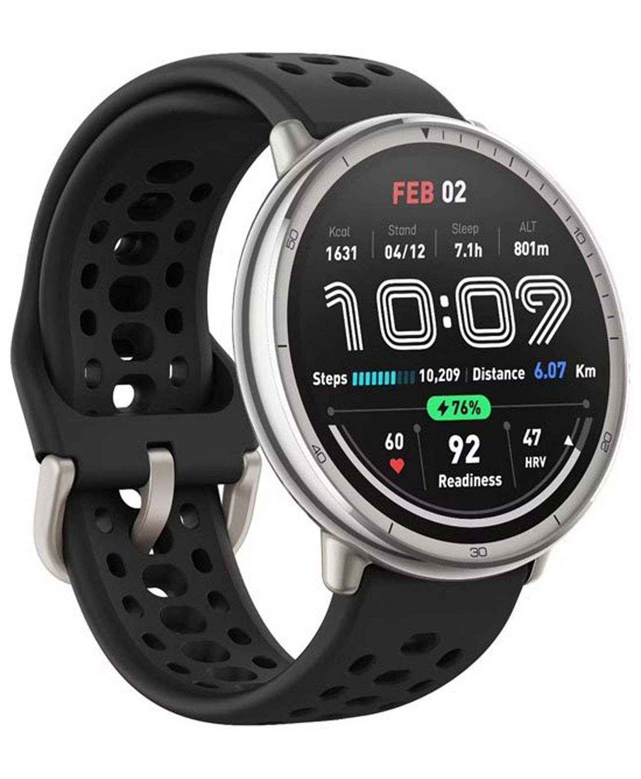 Amazfit Active 2R Premium A2437 Black Leather