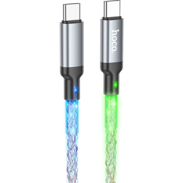 .Кабель USB Hoco Type-C Type-C U112 Серый