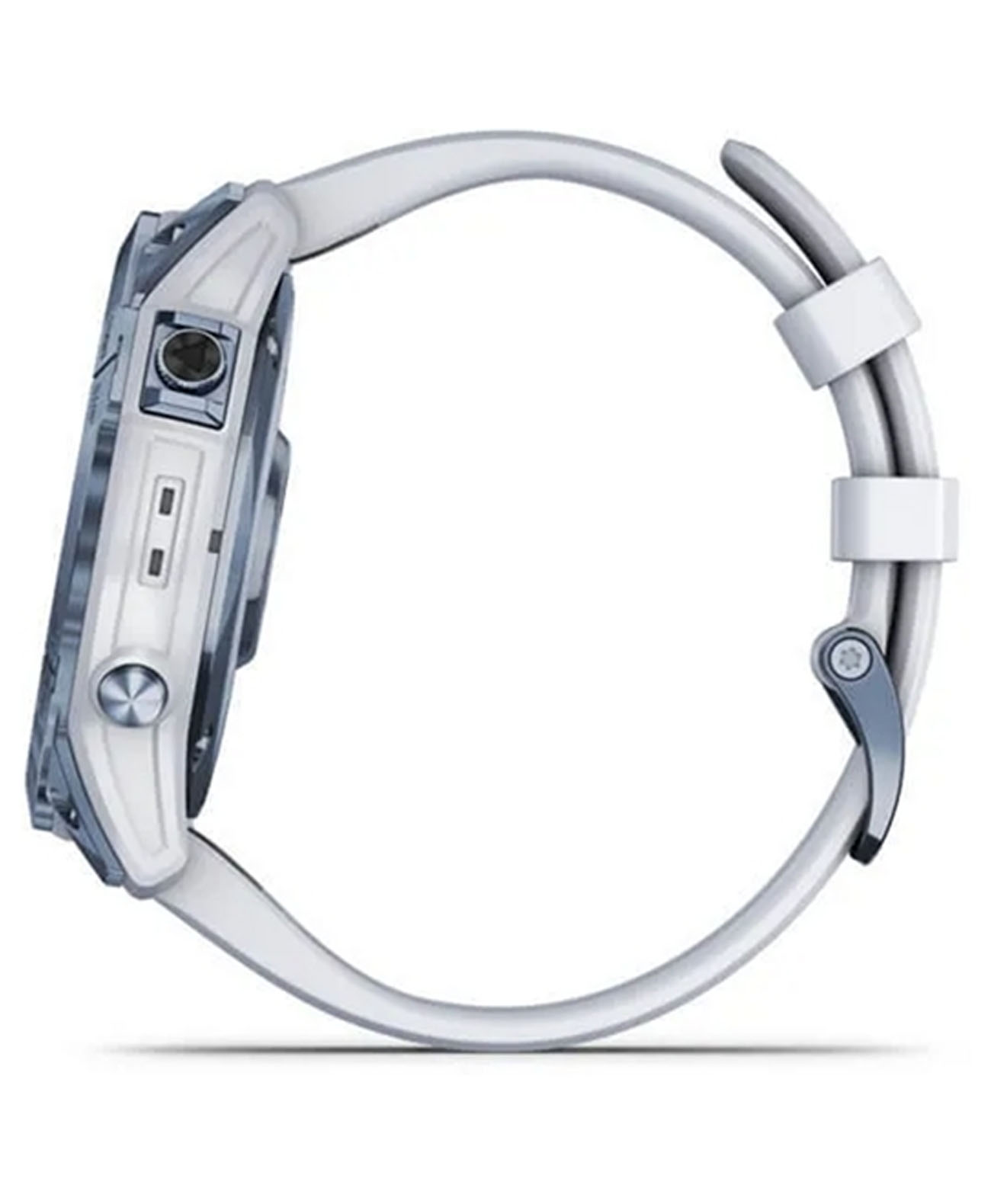 Garmin Fenix 7X Sapphire Solar Blue Titanium with Whitestone Band