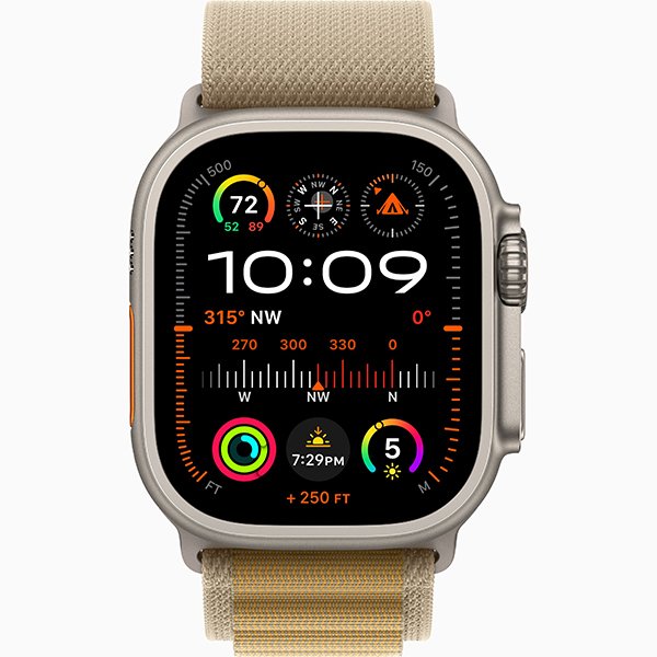 Apple Watch Ultra 2 2024 49mm Natural Titan Alpine Loop Tan L
