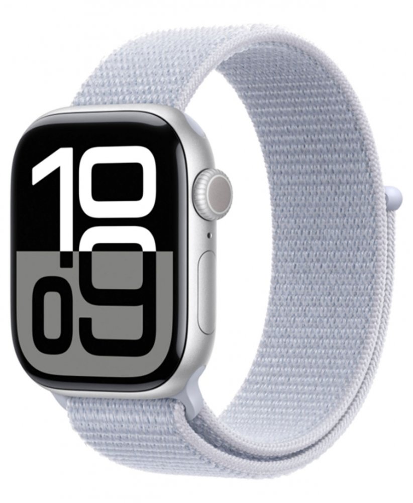 Apple Watch Series 10 46mm GPS Jet Black Aluminium Case Sport Band Black M/L