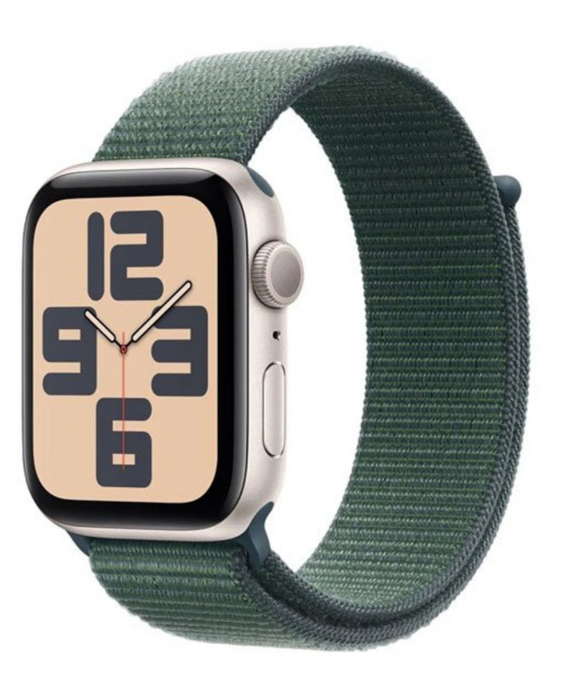 Apple Watch SE 2024 44mm Starlight Green Loop