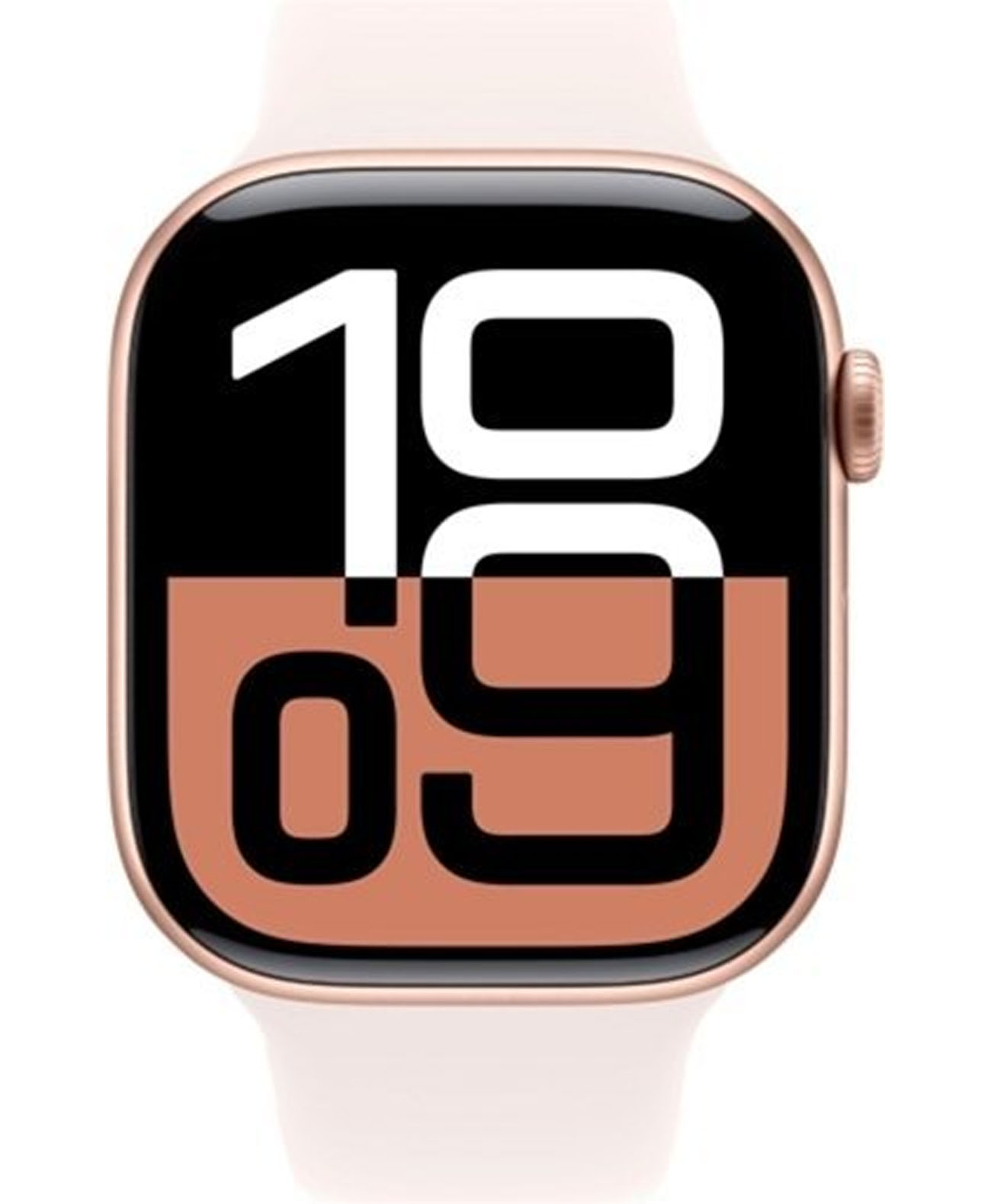 Apple Watch Series 10 42mm GPS Rose Gold Aluminium Case Sport Loop Plum